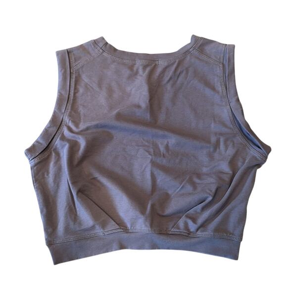 Arrive Guide Women's Athletic Yoga Crop Top Gray Size M - Picture 3 of 7